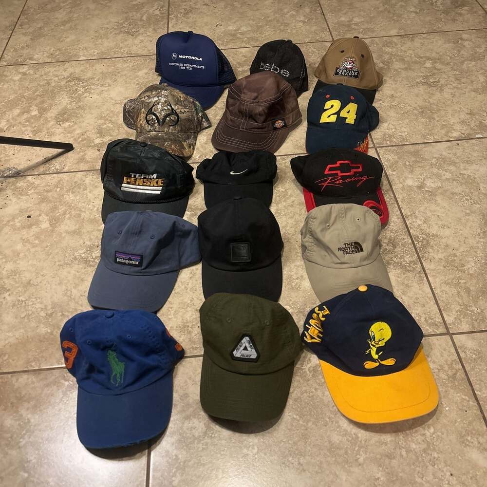 Vintage hat wholesale lot, Palace Patagonia Oakley ect